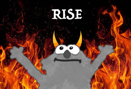 A Homestuck version of the Elmo rise fire meme made by yours truly